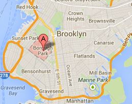 Map of Borough Park Brooklyn NY 11219
